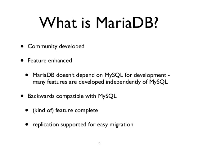 what is mariadb